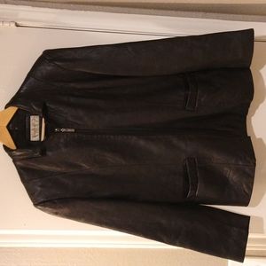 Jones New York Women's Genuine Leather Jacket